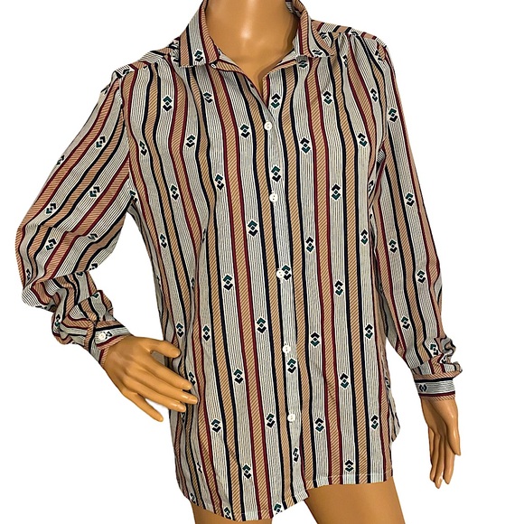 Vintage Tops - VINTAGE 70s ACT III BUTTON DOWN SHIRT